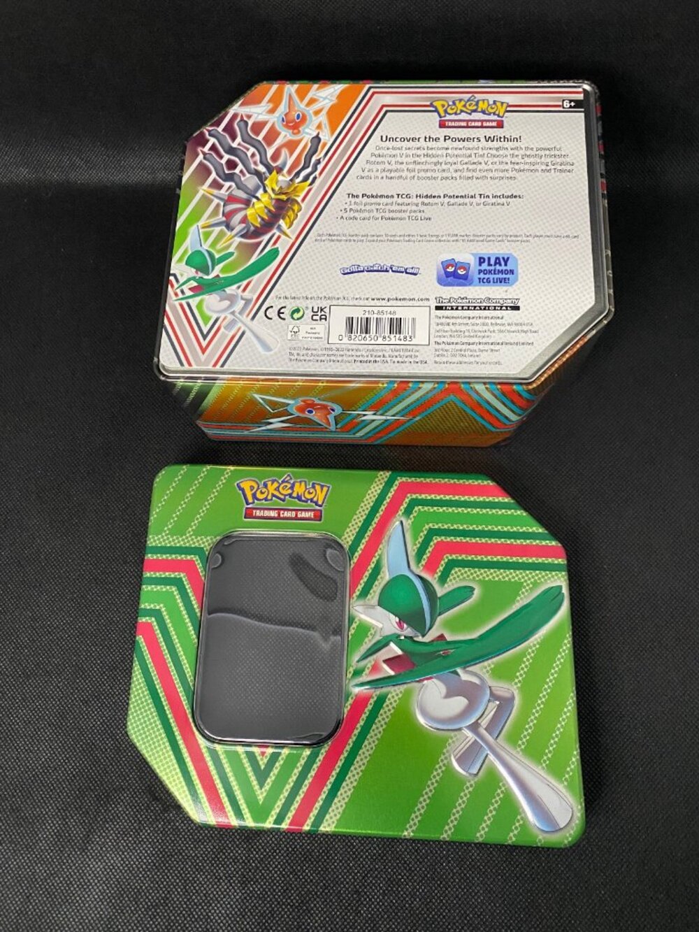 EMPTY Gallade Pokemon Hidden Potential Tin Storage Container